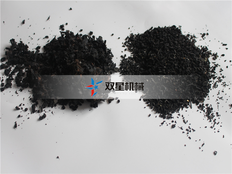 橡膠破碎機(jī)膠粒破碎效果